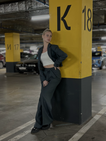 Костюм брючный "Adore II " 1KS/2-3ZM-097 (42, Графит)